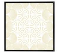 Andrew Lee Golden Star Ornament (Picutre Frame) / 12X12" / Black