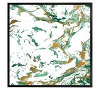 Andrew Lee Green & Golden Marble (Picutre Frame) / 12X12" / Brown