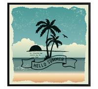 Andrew Lee Hello Summer (Picutre Frame) / 12X12" / Black
