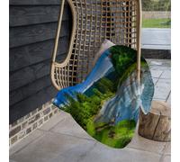 Andrew Lee Landscape With Mountains, Forest And A River In Front. Beautiful Scenery (Blanket) / Default Title