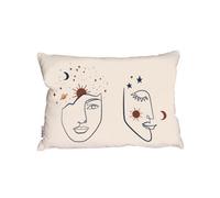 Andrew Lee Line Art Illustration With Mystical And Celestial Elements Like Stars, Moon, Sun And Planets (Outdoor Cushion) / 30Cm X 45Cm