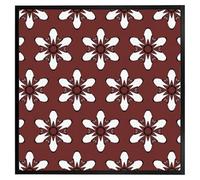 Andrew Lee Modern Decorative Floral Pattern (Picutre Frame) / 30X30" / Grey