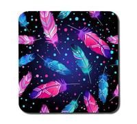 Andrew Lee Painted Bird Feathers (Coaster) / Default Title