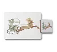 Andrew Lee Pharaoh On War Chariot (Placemat & Coaster Set) / Default Title