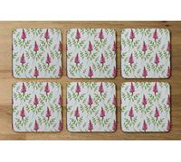 Andrew Lee Pink & Green Leaves (Coaster) / Default Title