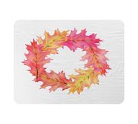 Andrew Lee Pink & Orange Autumn Reath (Blanket) / Default Title