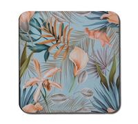 Andrew Lee Pink Tropical Flowers (Coaster) / Default Title
