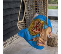 Andrew Lee Pop Art Illustration Woman Paints Her Lips (Blanket) / Default Title