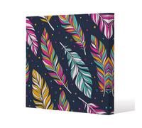 Andrew Lee Retro Color Feathers (Canvas Print) / 46 X 46 X 4Cm