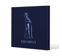Andrew Lee Sign Of The Zodiac Aquarius (Canvas) / 101 X 101 X 4Cm