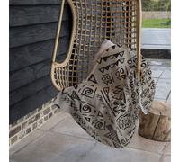 Andrew Lee Striped Egyptian Theme With Ethnic And Tribal Motifs (Blanket) / Default Title