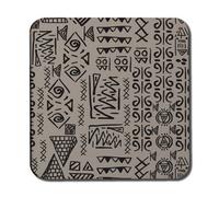 Andrew Lee Striped Egyptian Theme With Ethnic And Tribal Motifs (Coaster) / Default Title