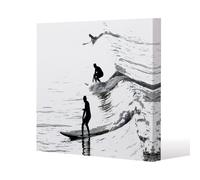 Andrew Lee Surfers (Canvas Print) / 127 X 127 X 4Cm