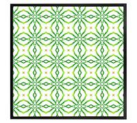 Andrew Lee Swimwear Fabric Green Alluring Boho Chic (Picutre Frame) / 12X12" / Oak
