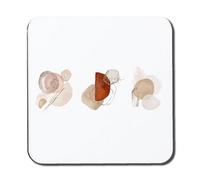 Andrew Lee Terracotta, Orange, Blush, Pink, Ivory, Beige Watercolor Illustration And Gold Elements (Coaster) / Default Title