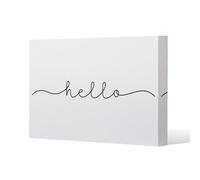 Andrew Lee Text Hello (Canvas Print) / 114 X 77 X 4Cm