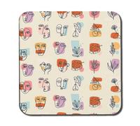 Andrew Lee Various Faces, Leaves And Flowers, Abstract Shapes (Coaster) / Default Title