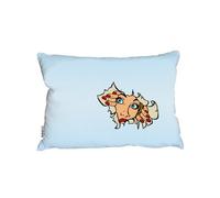 Andrew Lee Woman Looking Through Torn Paper Background. Comic Cartoon Pop Art Retro (Outdoor Cushion) / 30Cm X 45Cm