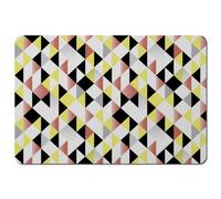 Andrew Lee Yellow, Pink & Black Geometric Pattern (Placemat) / Default Title