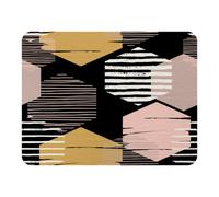 Andrew Lee Yellow, White & Pink Hexagons (Blanket) / Default Title
