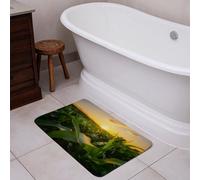 Andrew Lee Young Green Corn Growing On The Field At Sunset (Bathmat) (Bathmat) / Default Title