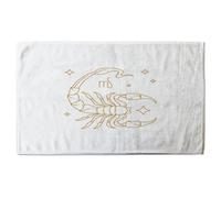 Andrew Lee Zodiac Scorpio Horoscope In Gold & White (Bath Towel) / Default Title