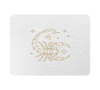 Andrew Lee Zodiac Scorpio Horoscope In Gold & White (Blanket) / Default Title