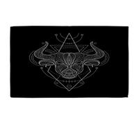 Andrew Lee Zodiac Taurus Geometric (Bath Towel) / Default Title