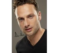 Andrew Lincoln Autographed Signed A4 Photo Print