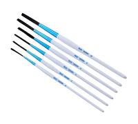 Andrew Mack Tilly Quill Series Synthetic Hair Pinstripe Brush Hanson Mack Set of 6 Sizes 0, 2, 4, 6, 8 and 10