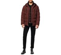 Andrew Marc Men's Water Resistant Montrose Down Jacket Long Sleeve Down Bomber, Oxblood, M