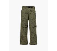 Andrew Mens Green Night Logo-print Relaxed-fit Camo Cotton Trousers M