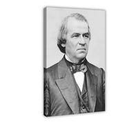 Andrew Poster Johnson Portrait Canvas Art Poster And Wall Art Picture Print Modern Family Bedroom Decor Frame 12x18inch(30x45cm)