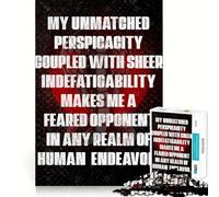 Andrew Tate Poster Jigsaws 1000 Pieces for Adults Memory Boost Game Professional Grade Cutting Heartwarming Gathering Activity (38x26cm)