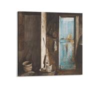 Andrew Wyeth (Alvaro And Christina) Art Poster Wall Art Canvas Aesthetic Music And Movie Decoration Living Room Bedroom 24x24inch(60x60cm) Frame-style