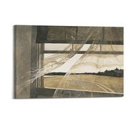 Andrew Wyeth Artwork Print Poster (Wind from The Sea) Wall Art Canvas Aesthetic Music And Movie Decoration Living Room Bedroom 20x30inch(50x75cm) Frame-style