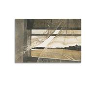 Andrew Wyeth Artwork Print Poster (Wind from The Sea) Wall Art Canvas Aesthetic Music And Movie Decoration Living Room Bedroom 12x18inch(30x45cm) Unframe-style