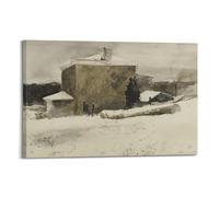 Andrew Wyeth Artwork -“The First Snow”Canvas Poster Wall Art Canvas Aesthetic Music And Movie Decoration Living Room Bedroom 12x18inch(30x45cm) Frame-style