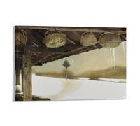 Andrew Wyeth Crescent Canvas Printing Famous Paintings, Wall Art Posters, Decorative Hanging Pictures Artworks Picture Print Poster Wall Art Painting Canvas Decor Home Posters 08x12inch(20x30cm)