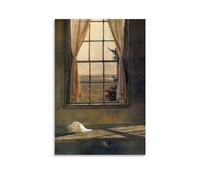 Andrew Wyeth Painter Works《Her Room》Printed Posters Canvas Art And Wall Art Picture Print Modern Family Bedroom Decors 16x24inch(40x60cm)