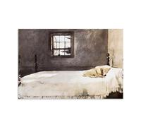 Andrew Wyeth Painter Works《Master Bedroom》Printed Posters Picture Print Wall Art Painting Canvas Artworks Gift Idea Room Aesthetic 08x12inch(20x30cm)