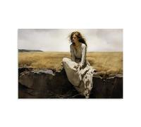 Andrew Wyeth Painter's《 Christina's World》Art Poster Home Decor Wall Art Hanging Picture Print Bedroom Decorative Room Aesthetic 24x36inch(60x90cm)