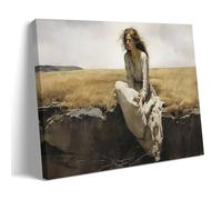 Andrew Wyeth Painter's《 Christina's World》Art Poster Wall Art Canvas Living Room Bedroom Decor Artworks 16x24inch(40x60cm)