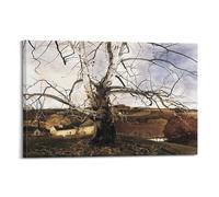 Andrew Wyeth Paintings (Pennsylvania Landscape) Art Print Poster Wall Art Canvas Aesthetic Music And Movie Decoration Living Room Bedroom 24x36inch(60x90cm) Frame-style