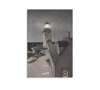 Andrew Wyeth Snowy Morning Canvas Printing Famous Paintings, Wall Art Posters, Decorative Hanging Pictures Artworks Picture Print Poster Wall Art Painting Canvas Decor Home Posters 16x24inch(40x60cm)