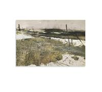 Andrew Wyeth Thawing Canvas Printing Famous Paintings, Wall Art Posters, Decorative Hanging Pictures Artworks Picture Print Poster Wall Art Painting Canvas Decor Home Posters 16x24inch(40x60cm)
