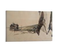 Andrew Wyeth Winter Morning (2) Canvas Printing Famous Paintings, Wall Art Posters, Decorative Hanging Pictures Wall Art Poster Prints Home Decor Picture Canvas Painting Posters 24x36inch(60x90cm)