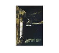 Andrew Wyeth Work Crescent Moon Aesthetic Art Festival Decorative Printed Canvas Wall Art Suitable for Offices, Homes, Bedrooms, And Room Decor08x12inch(20x30cm)