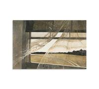Andrew Wyeth Works《Wind from The Sea 1947》Printing Posters Modern Home Canvas Wall Decor Printed Art Picture for Bedroom Living Space 12x18inch(30x45cm)