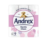 Andrex 2-Ply Toilet Roll Puppies On A Roll White (Pack of 9) 1102053